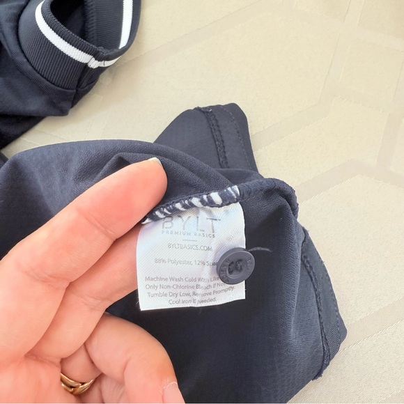 BYLT Premium Basics Men’s Performance Polo in navy blue Size XL - Picture 4 of 6